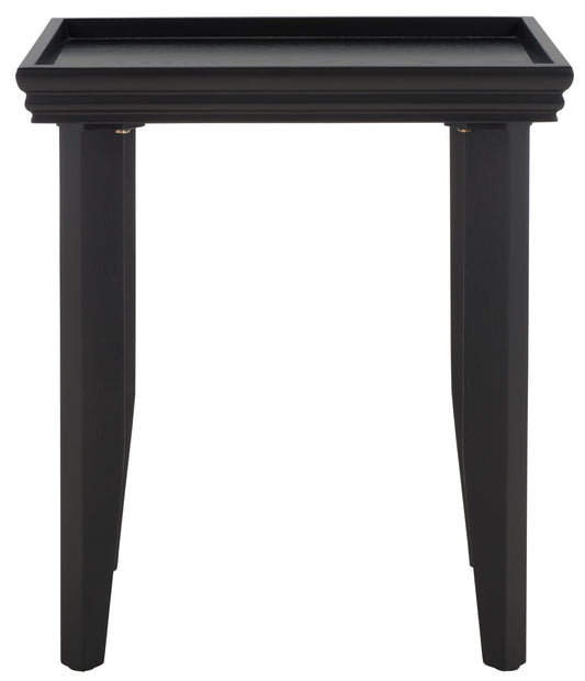 SAFAVIEH Naios Amish Style Rectangle Accent Table, Black (20.1 in. W x 14.2 in. D x 22.8 in. H)