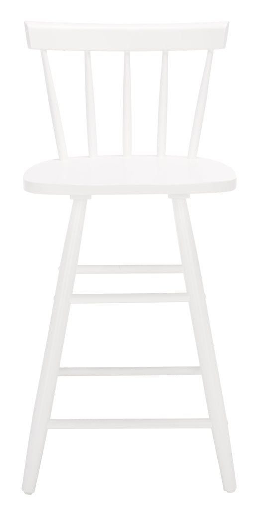 SAFAVIEH Tally Modern Style Wood Counter Stool, White (17.3 in. W x 17.1 in. D x 36.2 in. H)