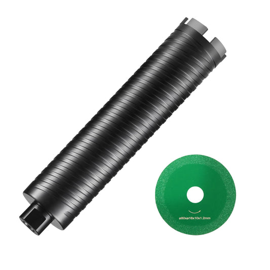 KFFKFF 2.5" Wet/Dry Diamond Core Bit Core Drill Bit for Brick Block Concrete