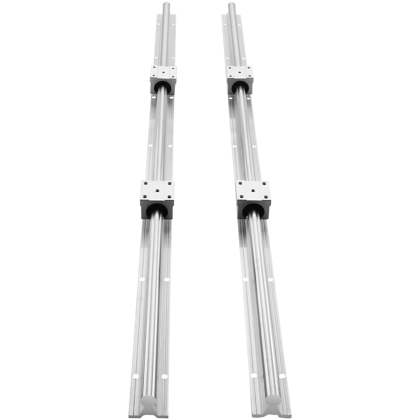 KFFKFF SKYSHALO Linear Track Kit SBR12â€‘C 1000L 1000mm Carbon Steel/Aluminum Silver,6