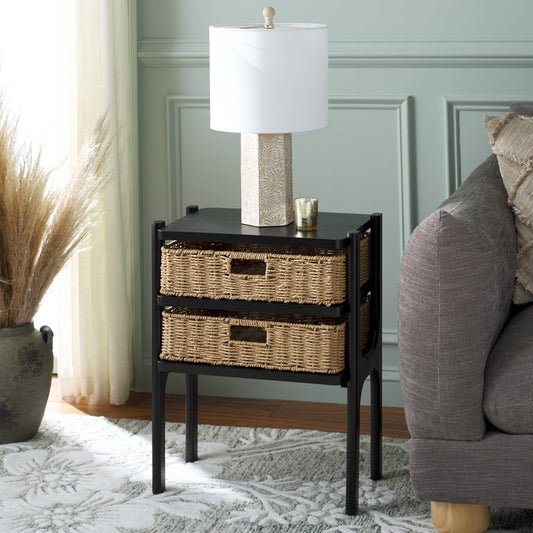Safavieh Rozalyn Traditional Wood End Table, Black