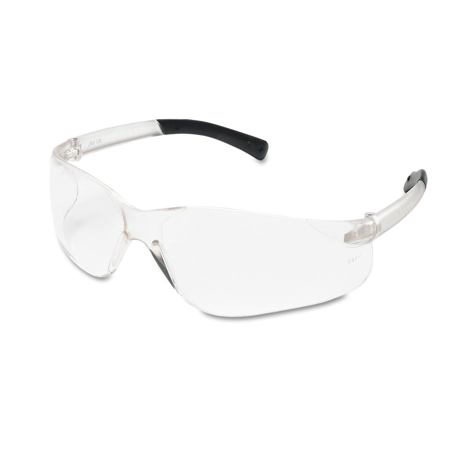 Safety Glasses BK1 BK110 Series, Clear Lens, Duramass Scratch-Resistant, Clear Frame, 12 PK