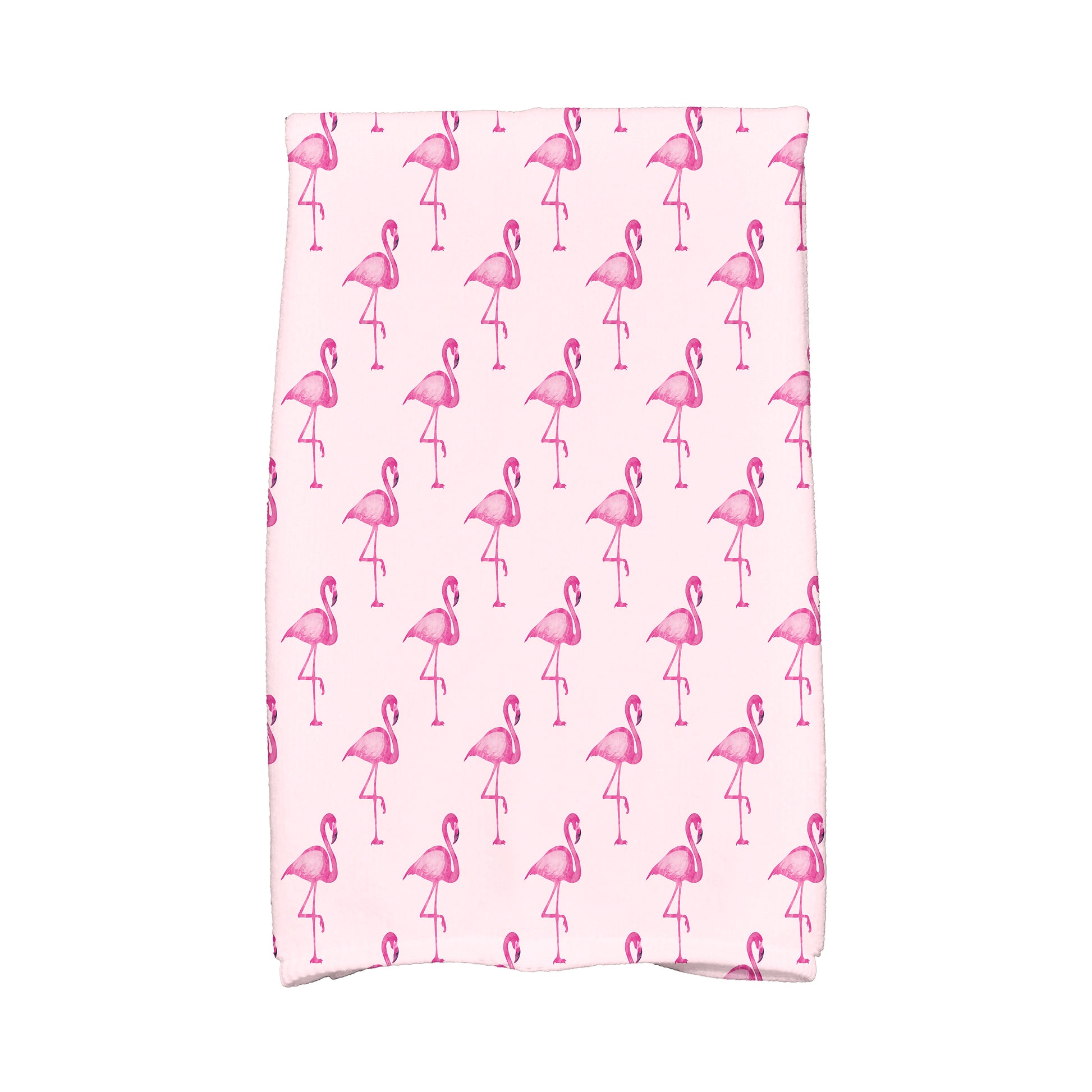 Simply Daisy, 16 x 25 inch, Flamingo Fanfare Multi, Animal Print Kitchen Towel, Pink