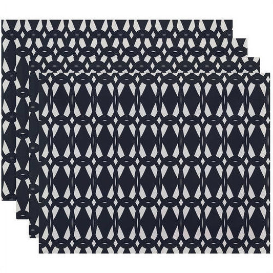 Simply Daisy 18" x 14" Geo-Craze Geometric Print Placemat