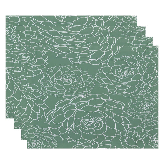 Simply Daisy 18" x 14" Olena Floral Print Placemat (Set of 4)