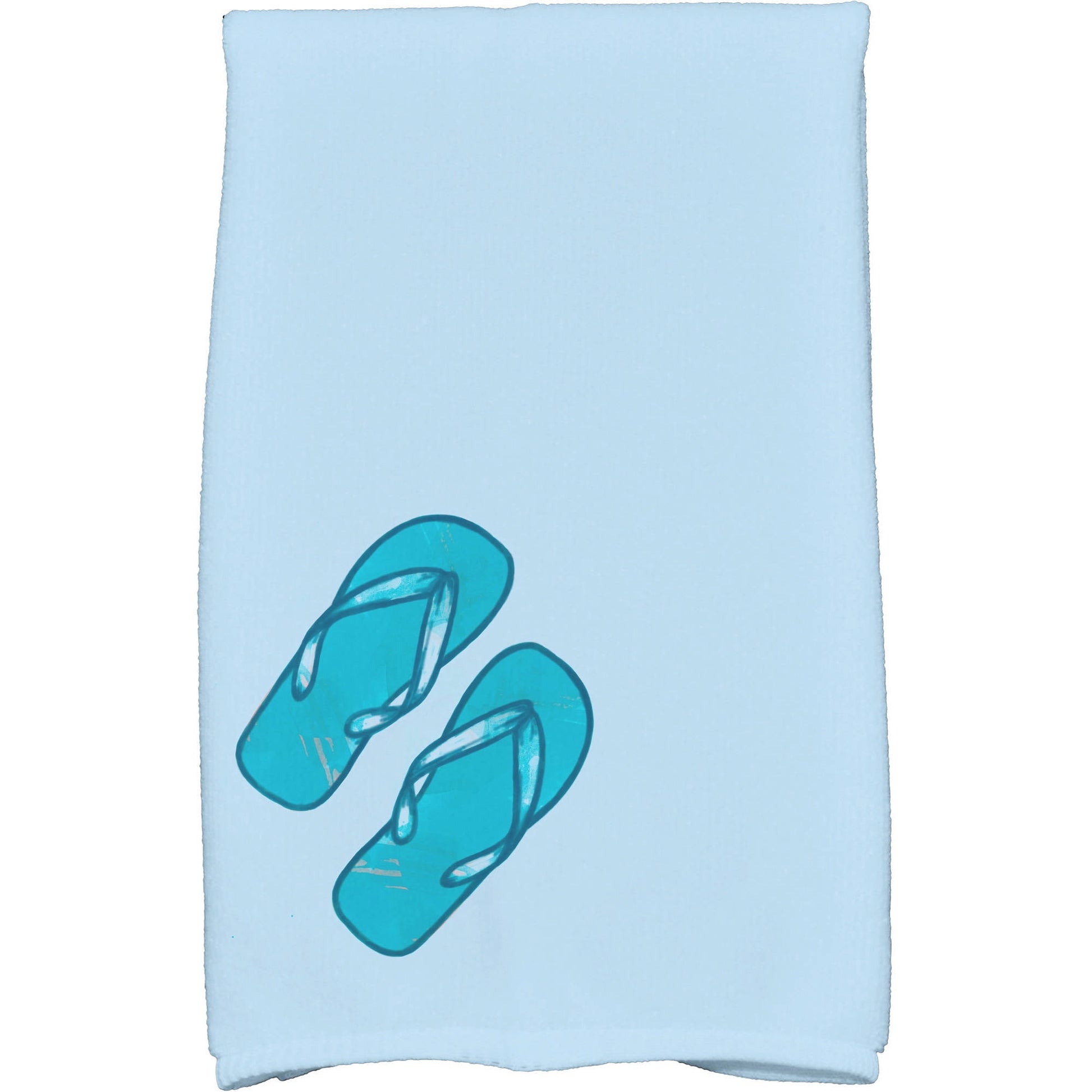 Simply Daisy 18" x 30" Flip Flops Geometric Print Kitchen Towel