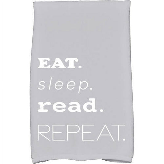 Simply Daisy 18" x 30" My Mantra Word Print Kitchen Towel