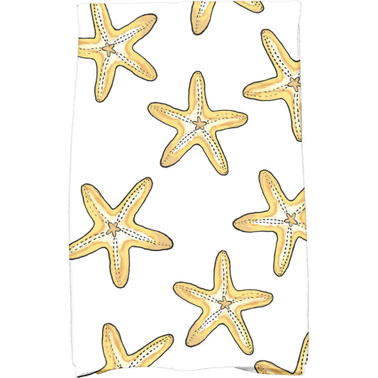 Simply Daisy 18" x 30" Soft Starfish Geometric Print Kitchen Towel