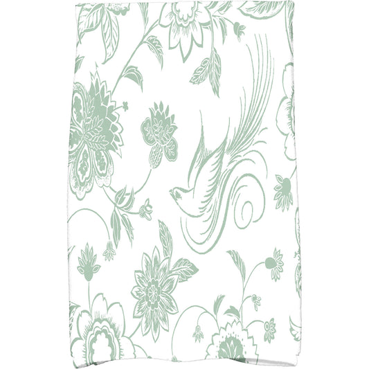Simply Daisy 18" x 30" Traditional Bird Floral Floral Print Kitchen Towel