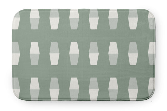 Simply Daisy 24" x 17" Bowling Pins Bathmat, Sage