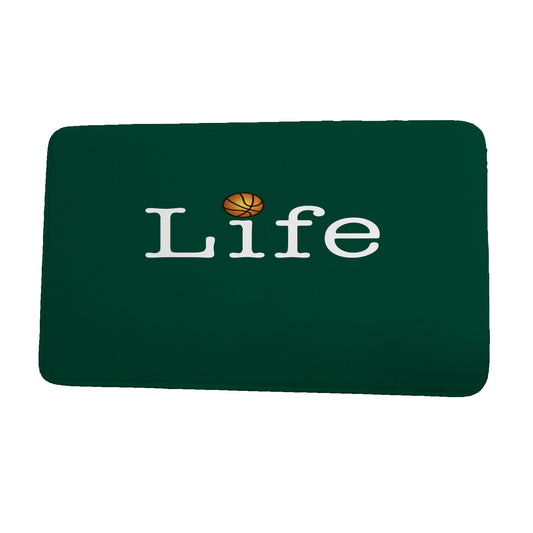 Simply Daisy 34" x 21" Plush Microfiber Green Life + Ball Bath Mat