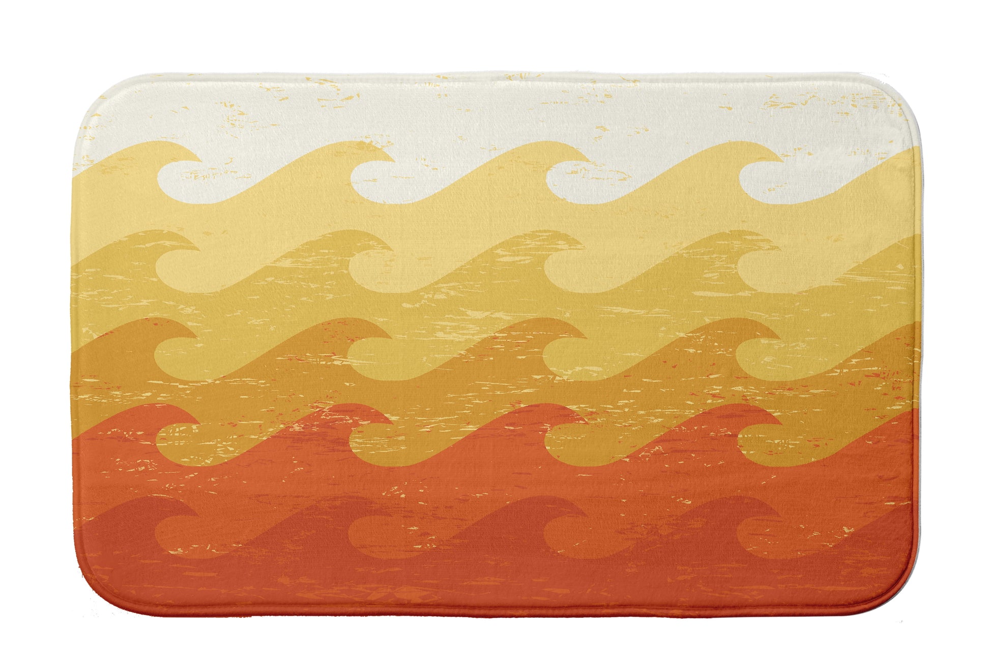 Simply Daisy 34" x 21" Plush Microfiber Yellow Deep Sea Bath Mat