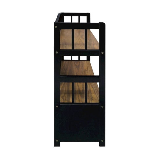 Casual Home Solid Wood 2-Tier Small Bookshelf with Drawer