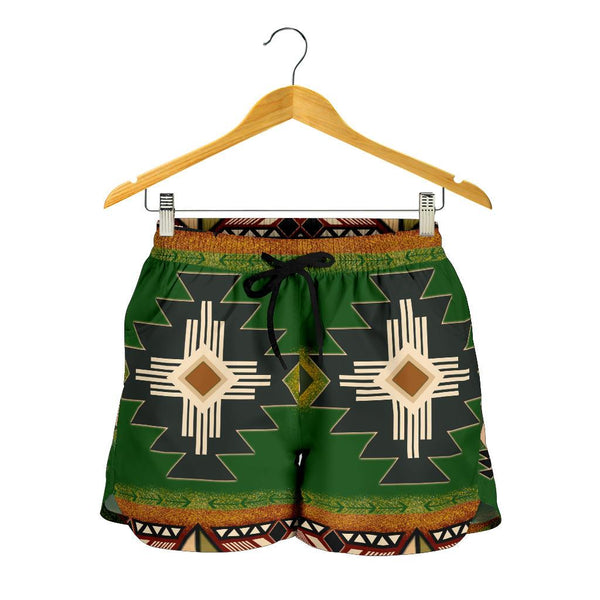 Southwest Green Symbol All Over Print Women's Shorts