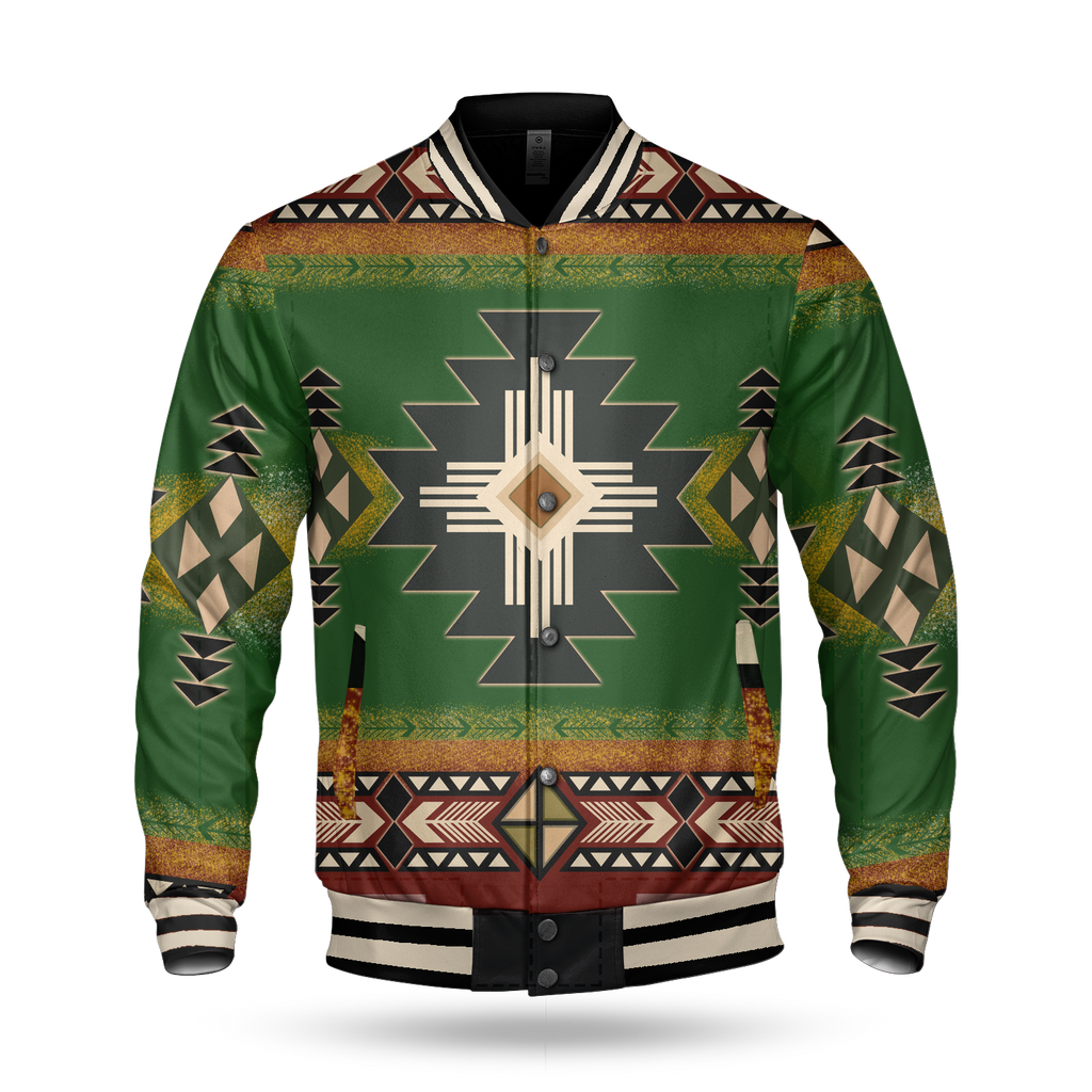 Southwest Green Symbol Baseball Jacket