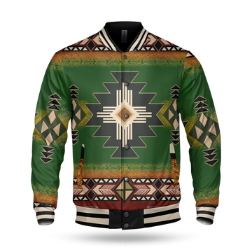 Southwest Green Symbol Baseball Jacket