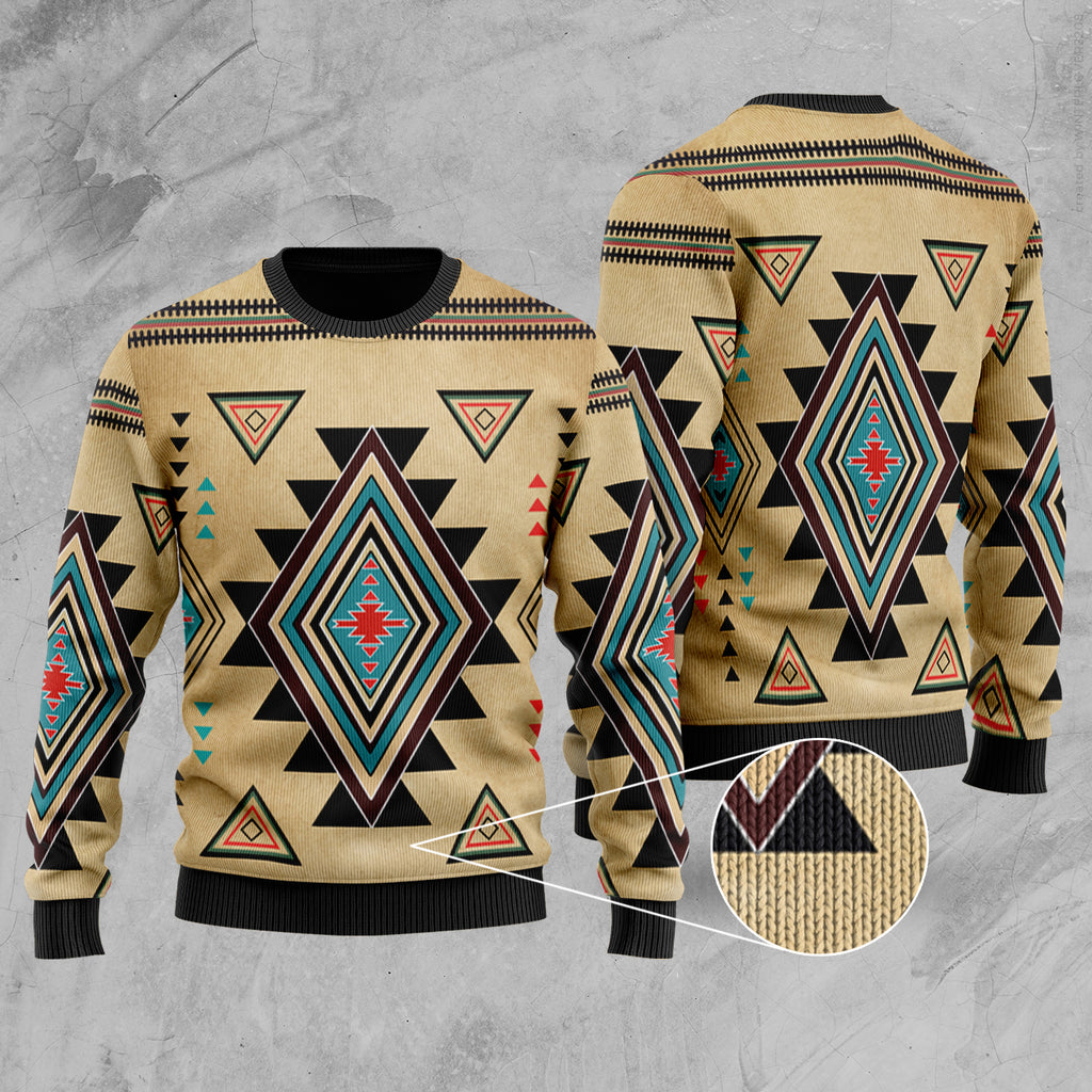 Southwest Symbol Native American Sweater