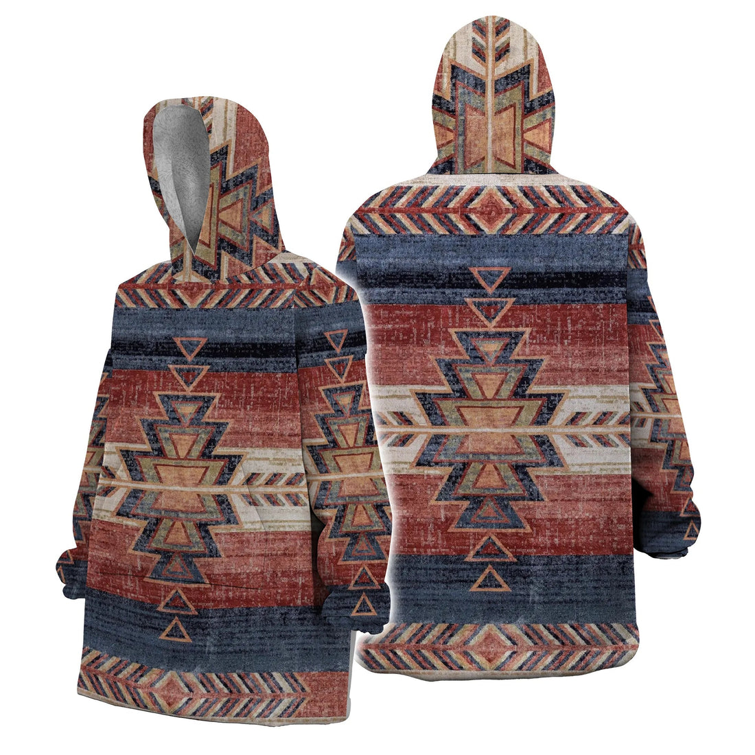Southwestern Spirit Oversized Sherpa Hooded Blanke