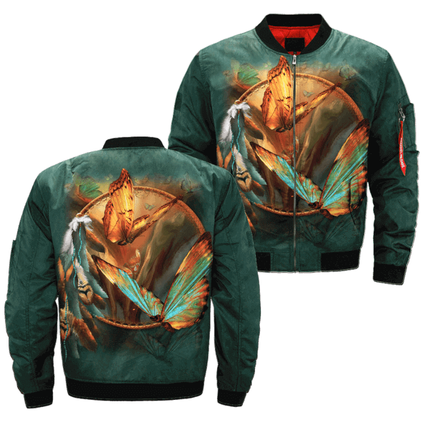 Spirit Of The Butterflies Native Bomber Jacket