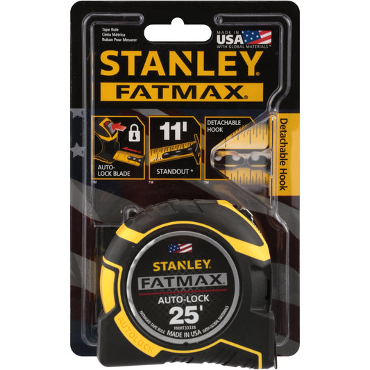 Stanley FMHT33338L 25' L X 1-1/4" W FATMAXÂ® Auto Lock Tape Measure