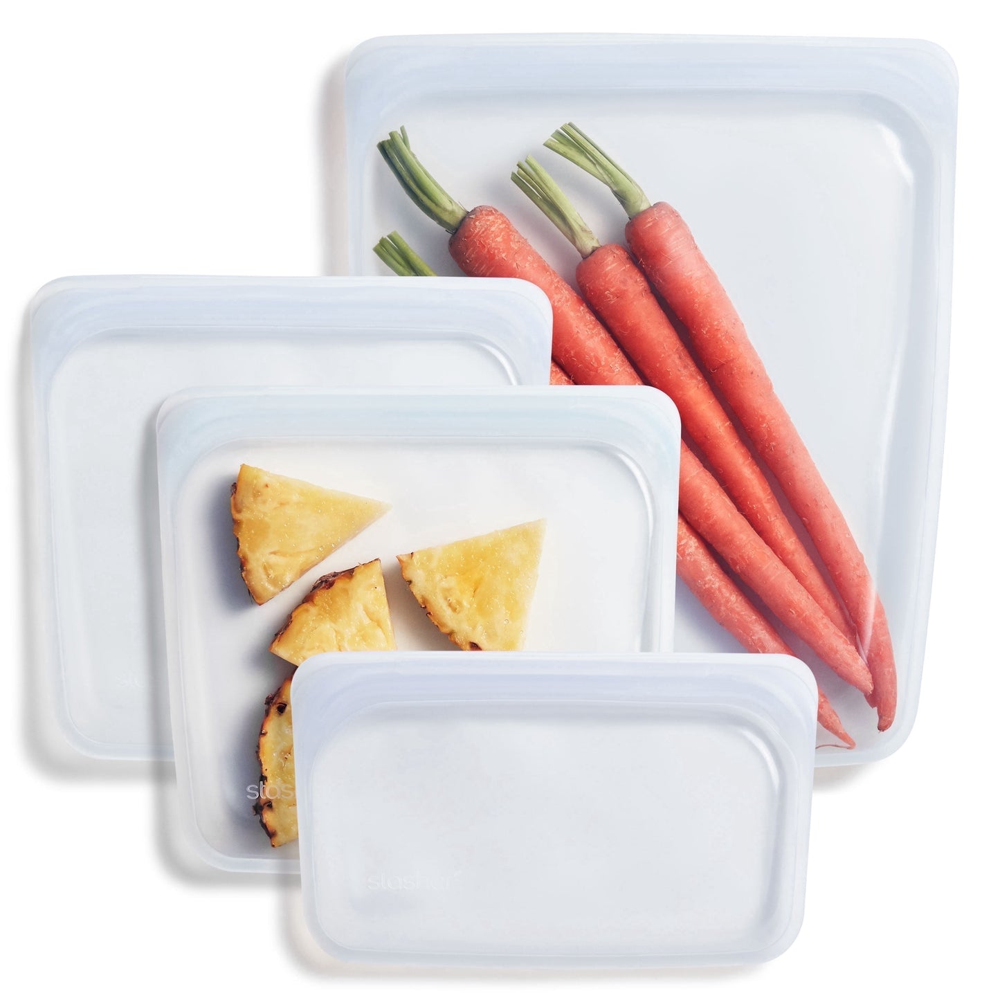 Stasher Reusable Silicone Food Bags 4 Count