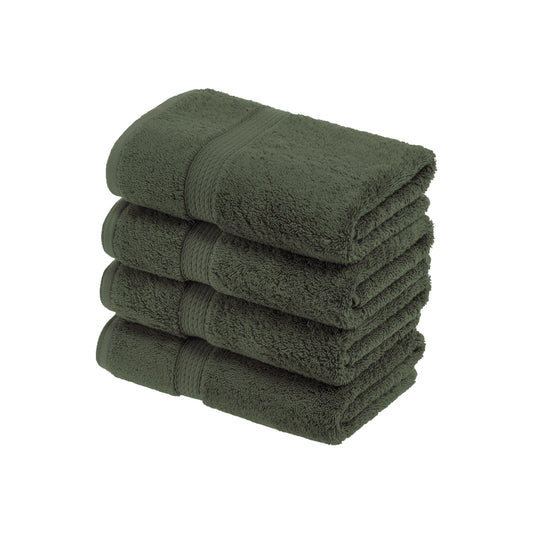 Superior 800 GSM Egyptian Cotton 2-Piece Bath Sheet Set, Soft Ultra Absorbent Towels, Forest Green