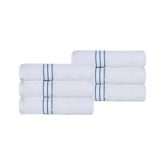 Superior Turkish Cotton Ultra-Plush 6-Piece Light Blue Hand Towel Set