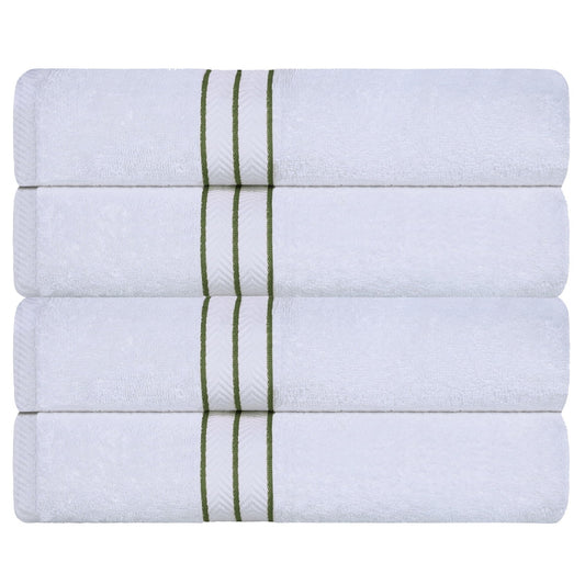 Superior Turkish Cotton Ultra-Plush Bath Towel Set of 4, Forest Green