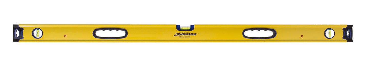 Swanson Tool Co 48" Aluminum Pro Grade Magnetic Box Beam Level Pro Series, Model BBL48M