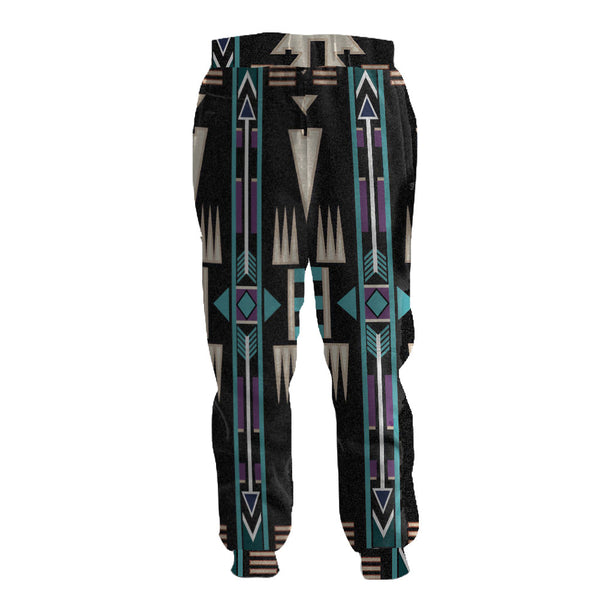 Teal Pattern Native Sweatpants