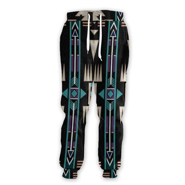 Teal Pattern Native Sweatpants