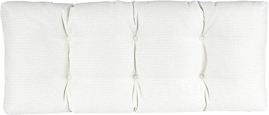 The Gripper Non-Slip Tufted Bench Cushion for Indoor Furniture, Entryway Storage, Bay Window, Corner Nook or Piano Seat, 33 Inches, Ivory