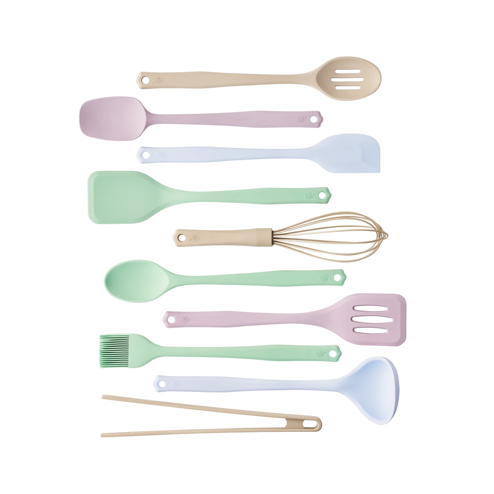 The Pioneer Woman Juego de Utensilios de Cocina de Silicona de 10 Piezas, Multicolor