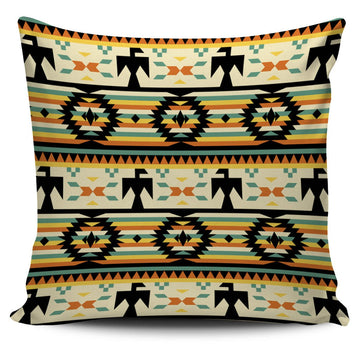 Thunderbirds Yellow Native American Pillow Covers