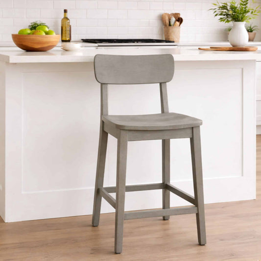Torino Wood Counter Stool - Fallen Rock