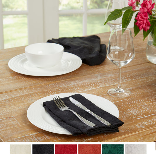 Town & Country Living Lexington Damask Tablecloth-Traditional/Stain Resistant/Machine Washable/Cotton Polyester Blend, 70" Round Rust