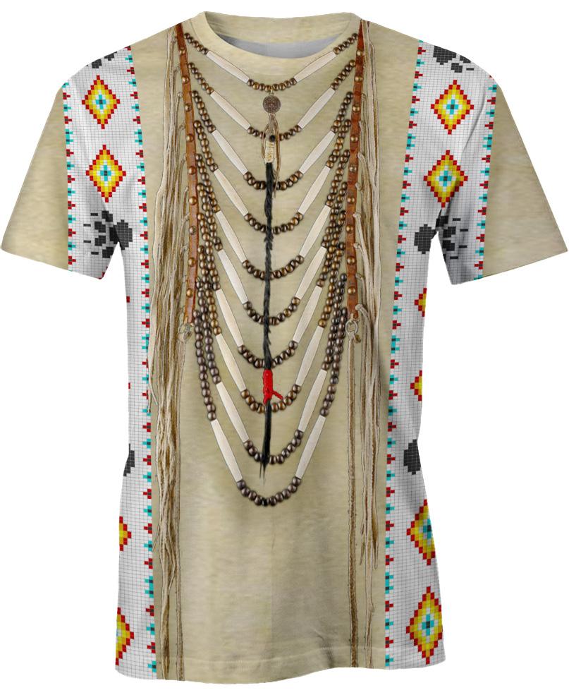 Traditional Native Clothing, 3D T Shirt, All Over Print T Shirt, Native American