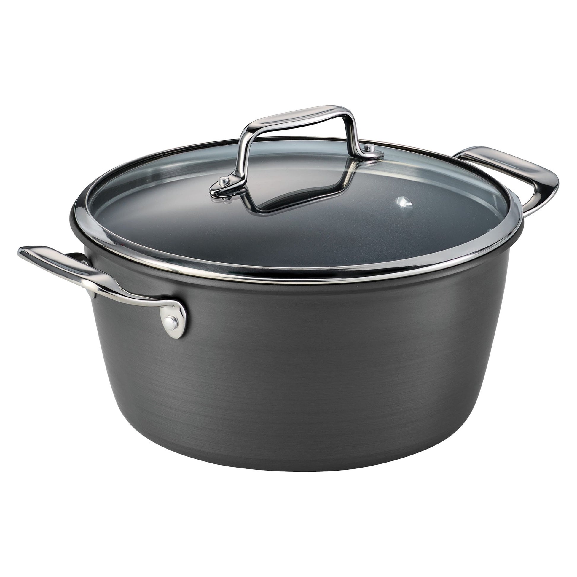 Tramontina Gourmet 5 Quart Hard Anodized Aluminum Nonstick Dutch Oven with Tempered Glass Lid