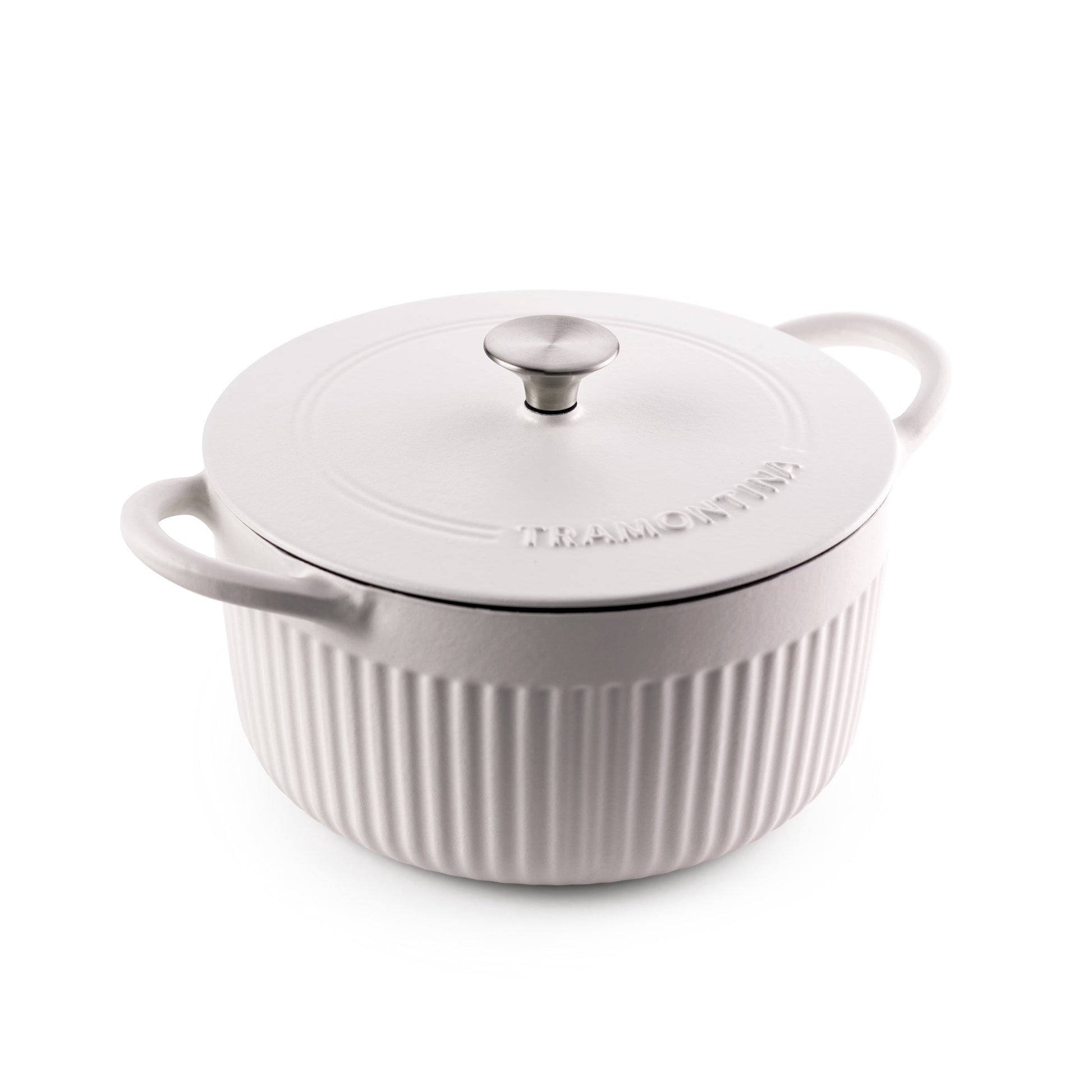 Tramontina Mesa 5.5 Qt Enameled Cast Iron Dutch Oven White