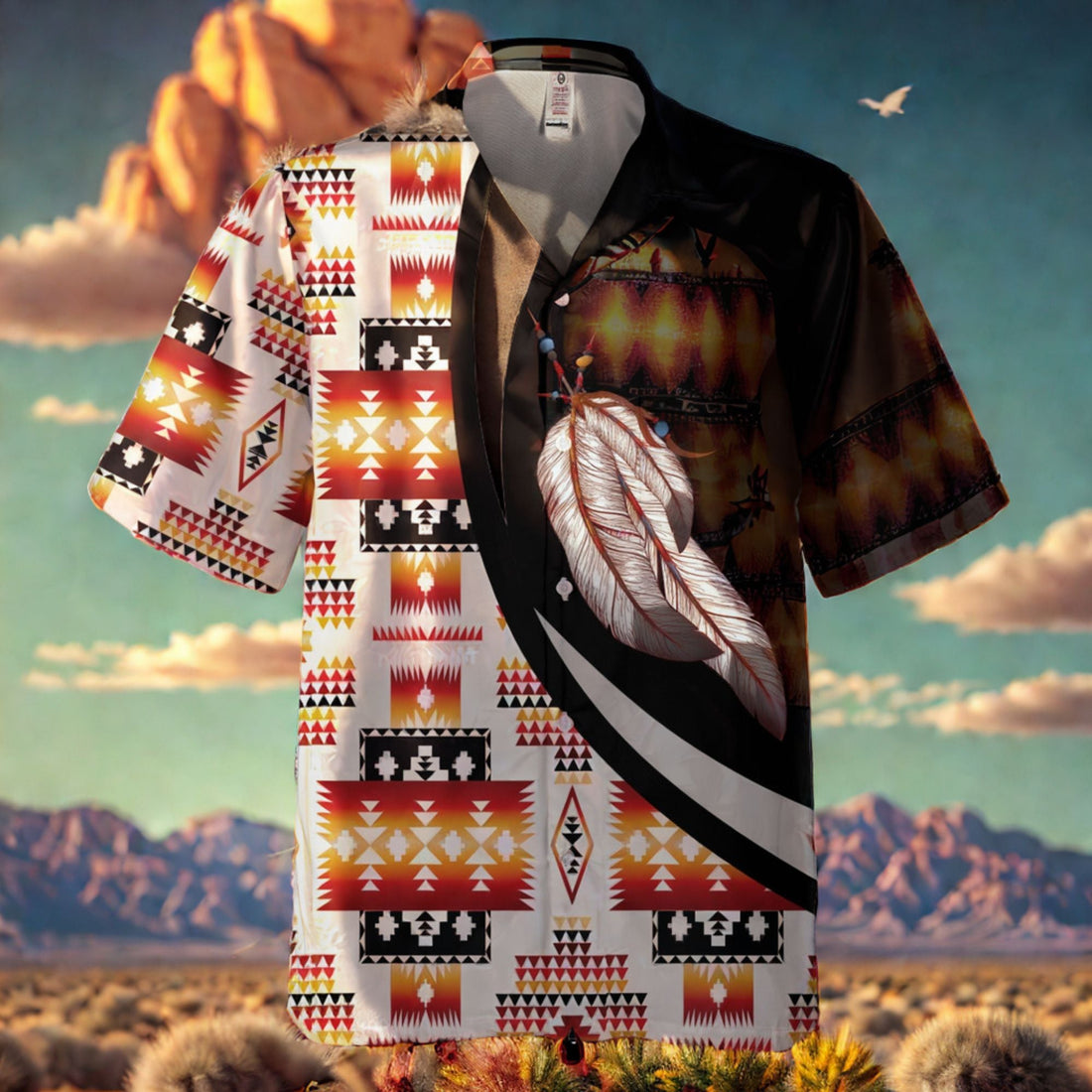 Tribal 3D Native American Hawaiian Shirt