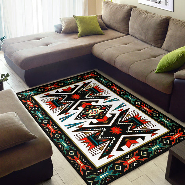 Tribal Colorful Pattern Native American Area Rug