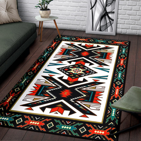 Tribal Colorful Pattern Native American Area Rug
