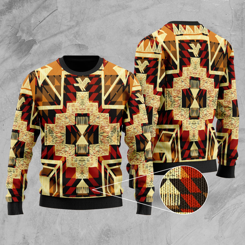 Tribal Yellow Arrow Native American Sweater NT-Sweater-0