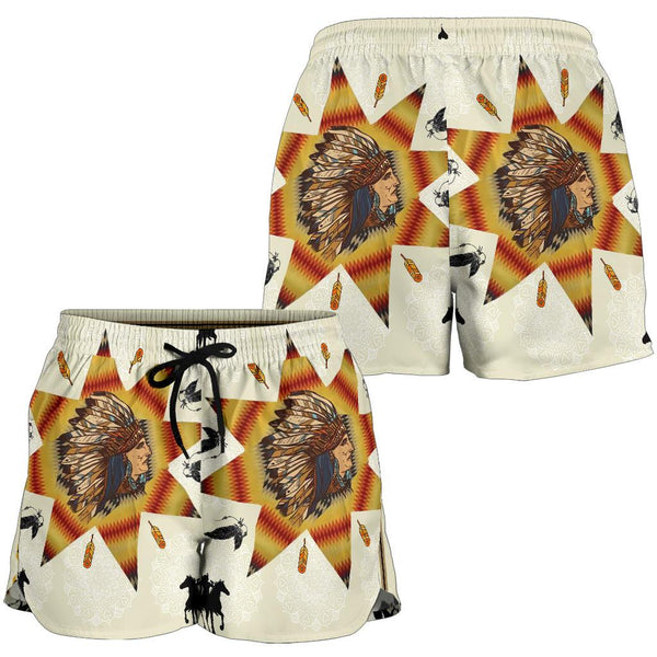 Tribe Chief &amp Warriors All Over Print Women's Shorts