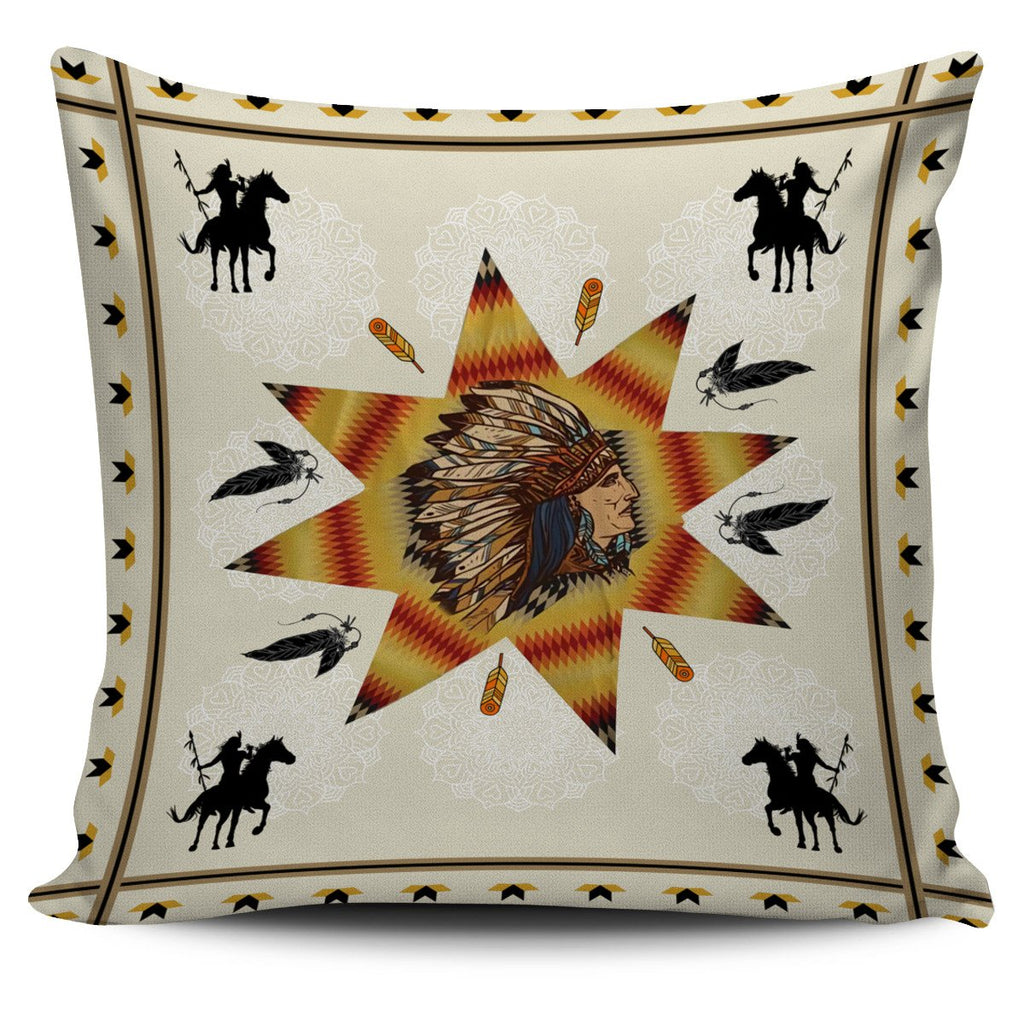 Tribe Chief &amp Warriors Native American Pillow Covers