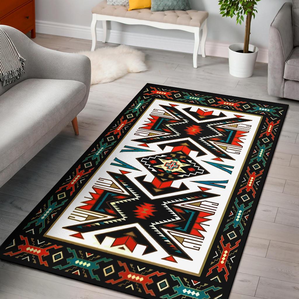 Tribe Coloful Design Native American Area Rug