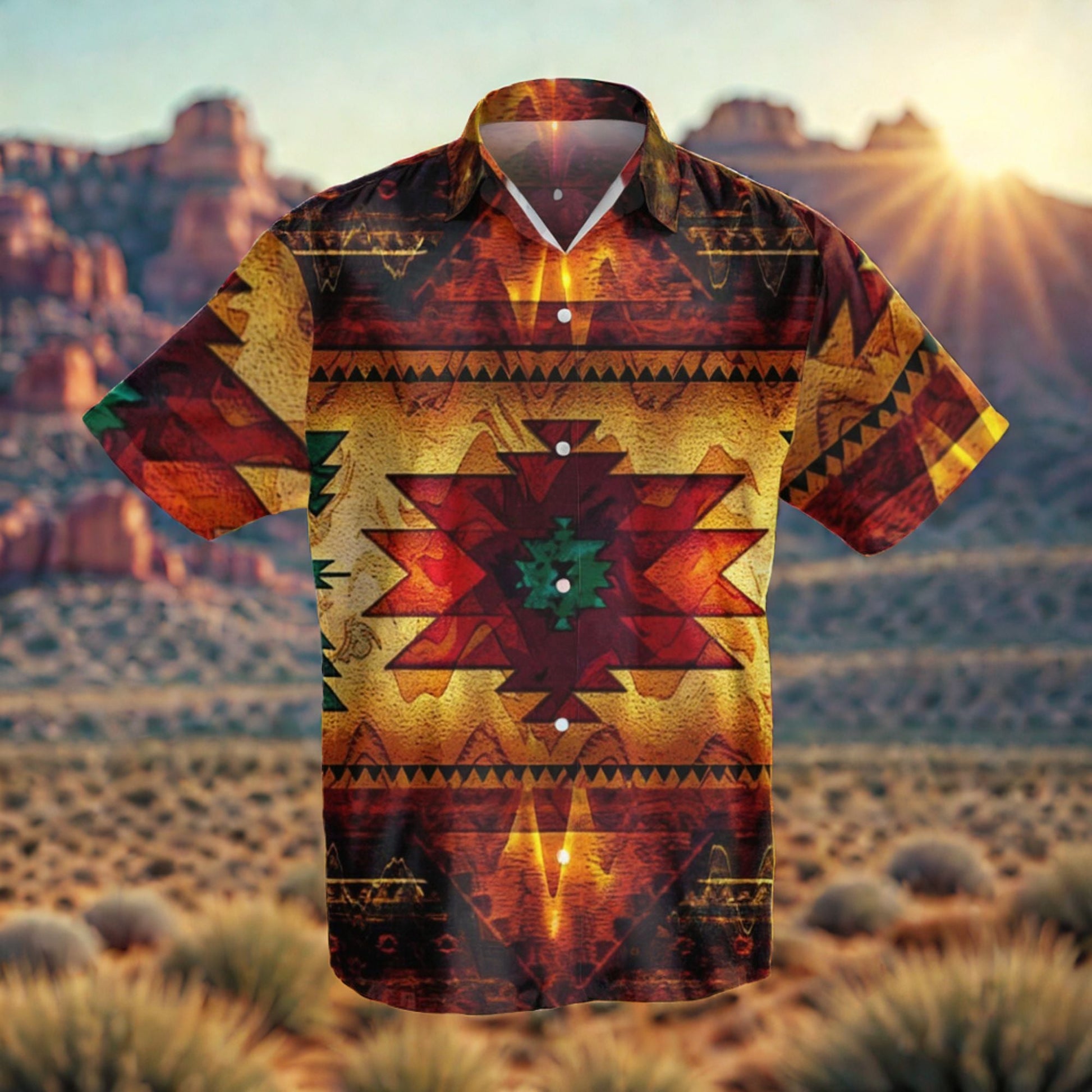 Tribes Brown Design Native American Hawaiian Shirt 3D