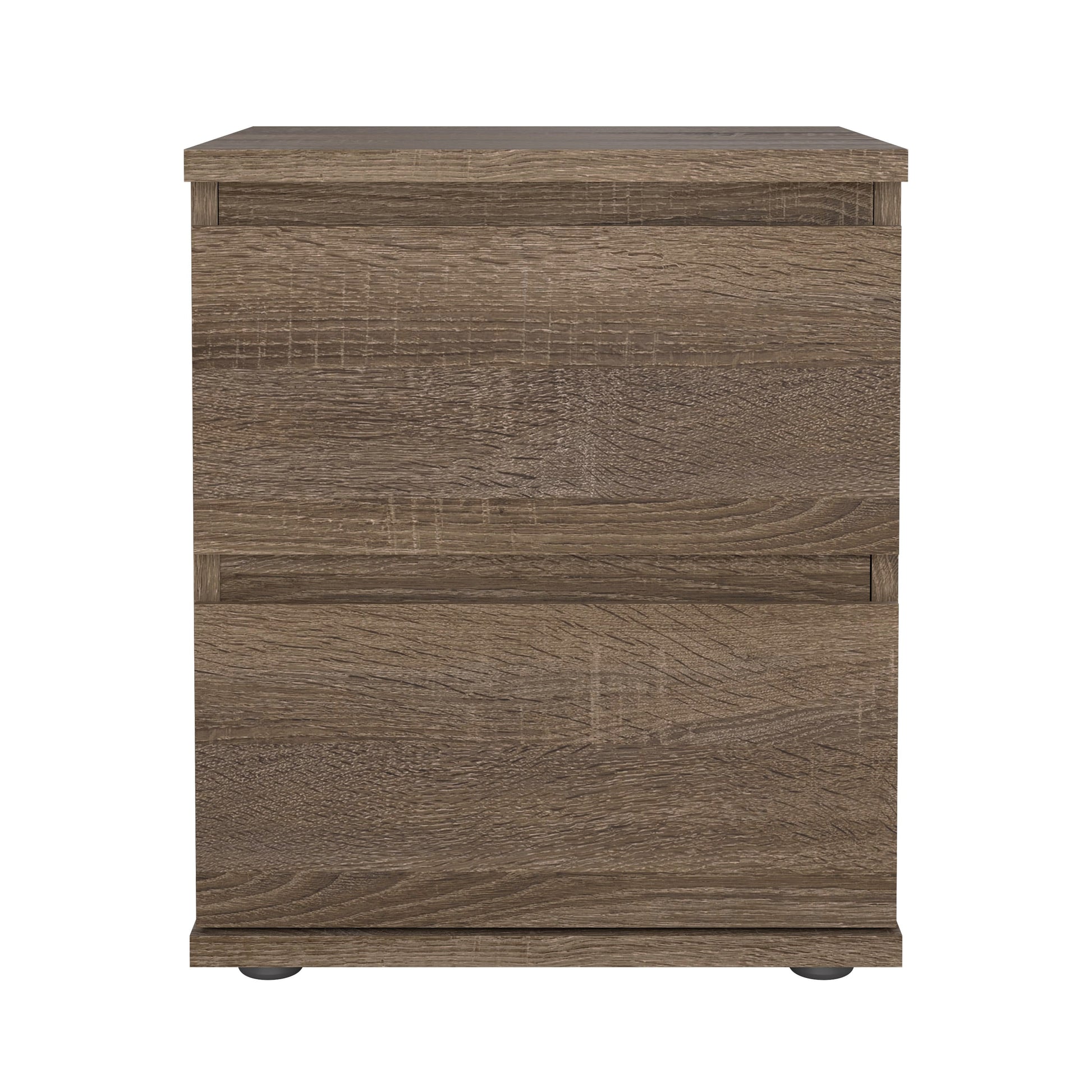 Tvilum Aurora 2 Drawer Nightstand, Truffle
