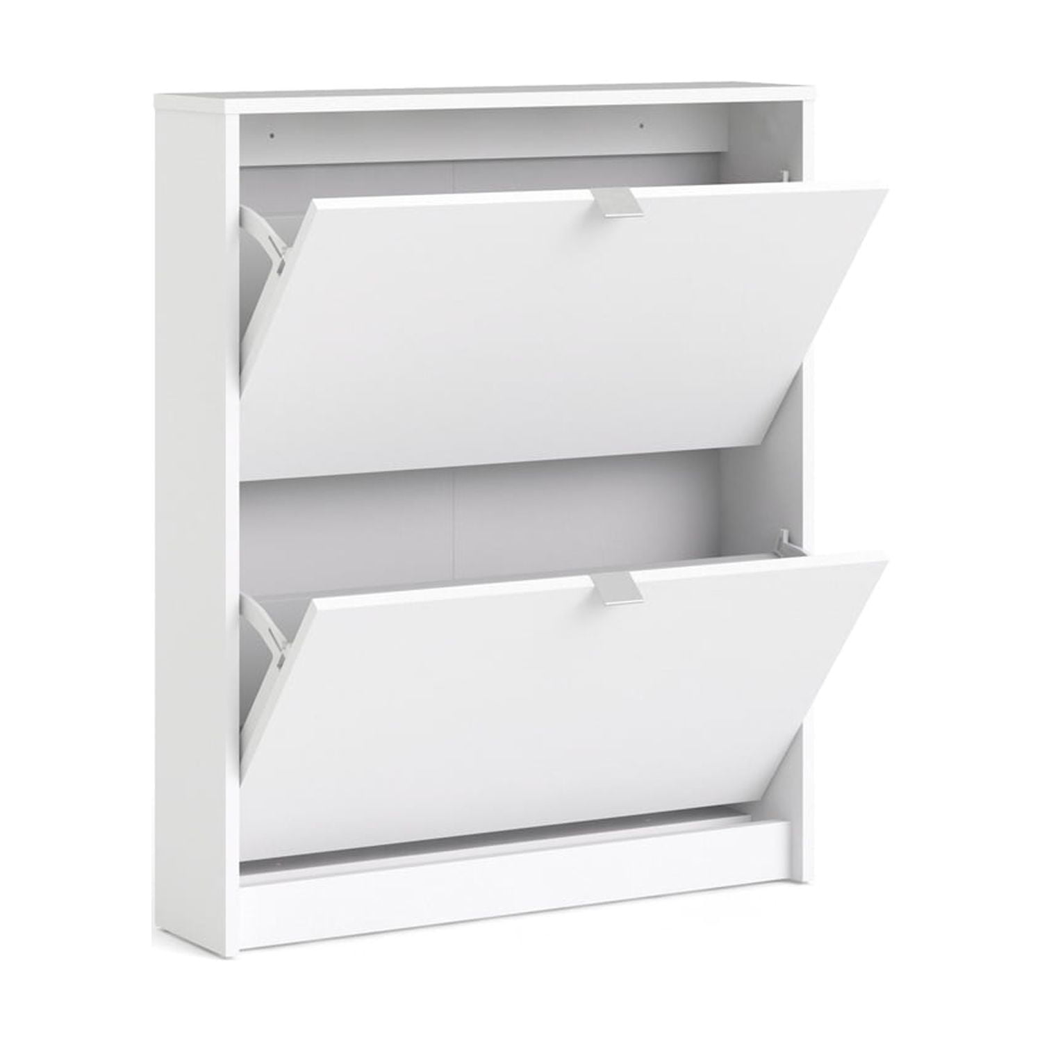 Tvilum Bright 2 Drawer Shoe Storage Cabinet, White