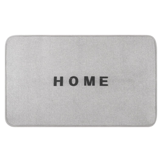 Unique Bargains Boho Bathroom Rugs Absorbent Non Slip Washable Bath Rugs Grey 20" x 32"